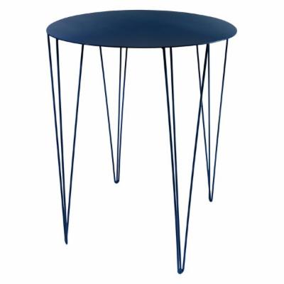 Chele Bistro Table Atipico Finish: Steel Blue