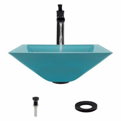 MR Direct 603 Taupe Vessel Sink Ensemble with an Antique Bronze Finish 731 Faucet  Pop-up Drain  and Sink Ring.