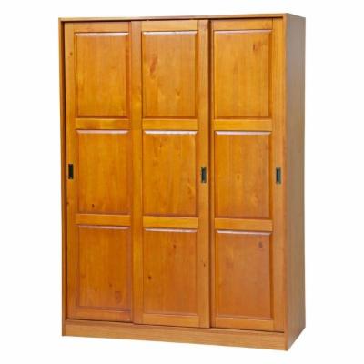 Lincoln 3-Door Wardrobe, Canary Pine