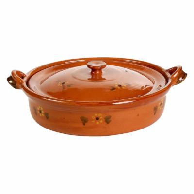 Ancient Cookware 6 Qt. Terracotta Round Braiser W/ Lid Terracotta in Brown/Orange, Size 6.0 H X 17.0 W in | Wayfair MEX-3070-14