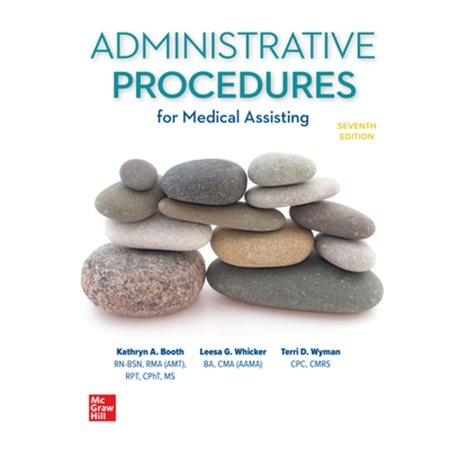 Pre-Owned Medical Assisting: Administrative Procedures (Hardcover 9781260477047) by Kathryn Booth  Leesa Whicker  Terri Wyman