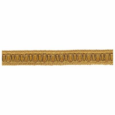1  (2.5cm) Noblesse Collection Vintage Velvet Ribbon Gimp Braid Trim # 100HG  Canary Gold #4875 (Dark Gold  Yellow Gold) 6 Yards (18 Ft/5.5m)