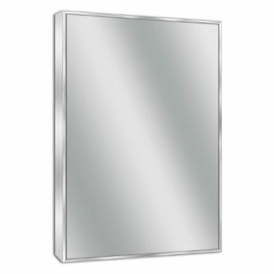 Spectrum 21 in. W X 33 in. H Framed Rectangular Bathroom Vanity Mirror in Brush Nickel