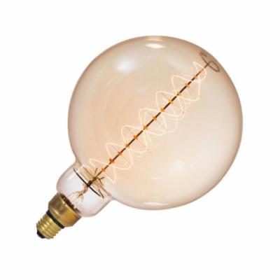 Bulbrite 810026 - 60 Watt 120 Volt G63 Medium Screw Base Amber 2200K Shaped Grand Filament Oversized Bulb (NOS60-GLOBE/PEND/SWAG/SET)