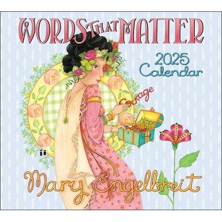 Mary Engelbreit's Words That Matter 2025 Deluxe Wall Calendar Engelbreit, Mary [Used - Good]