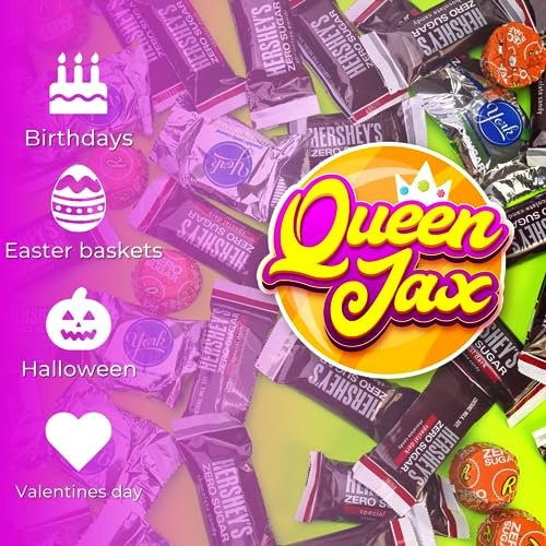 Hershey Zero Sugar Chocolate Assorted - Bulk Candy - 4 Pound Bag - Sugar Free - Reese Miniature Cups - York Peppermint Patties - Hershey Special Dark  thumbnail