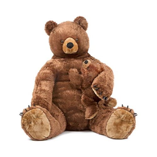 Melissa & Doug Plush Stuffed Animal: Brown Bear and Cub