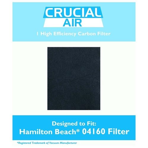 Replacement Carbon Filter, Fits Hamilton Beach TrueAir 04160 & 04161 Air Purifiers, Compatible with Part 0492