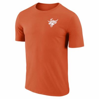 Nike Texas Longhorns Burnt Orange Crew Stadium Short Sleeve T Shirt, Burnt Orange, 65% COTTON / 35% POLYESTER, Size S