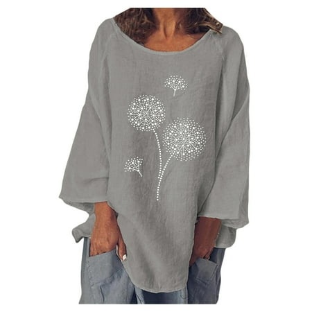 WILLBEST T Shirts Women Fashion Casual Line Print Round Neck Long Sleeve T-Shirt Tops 6755