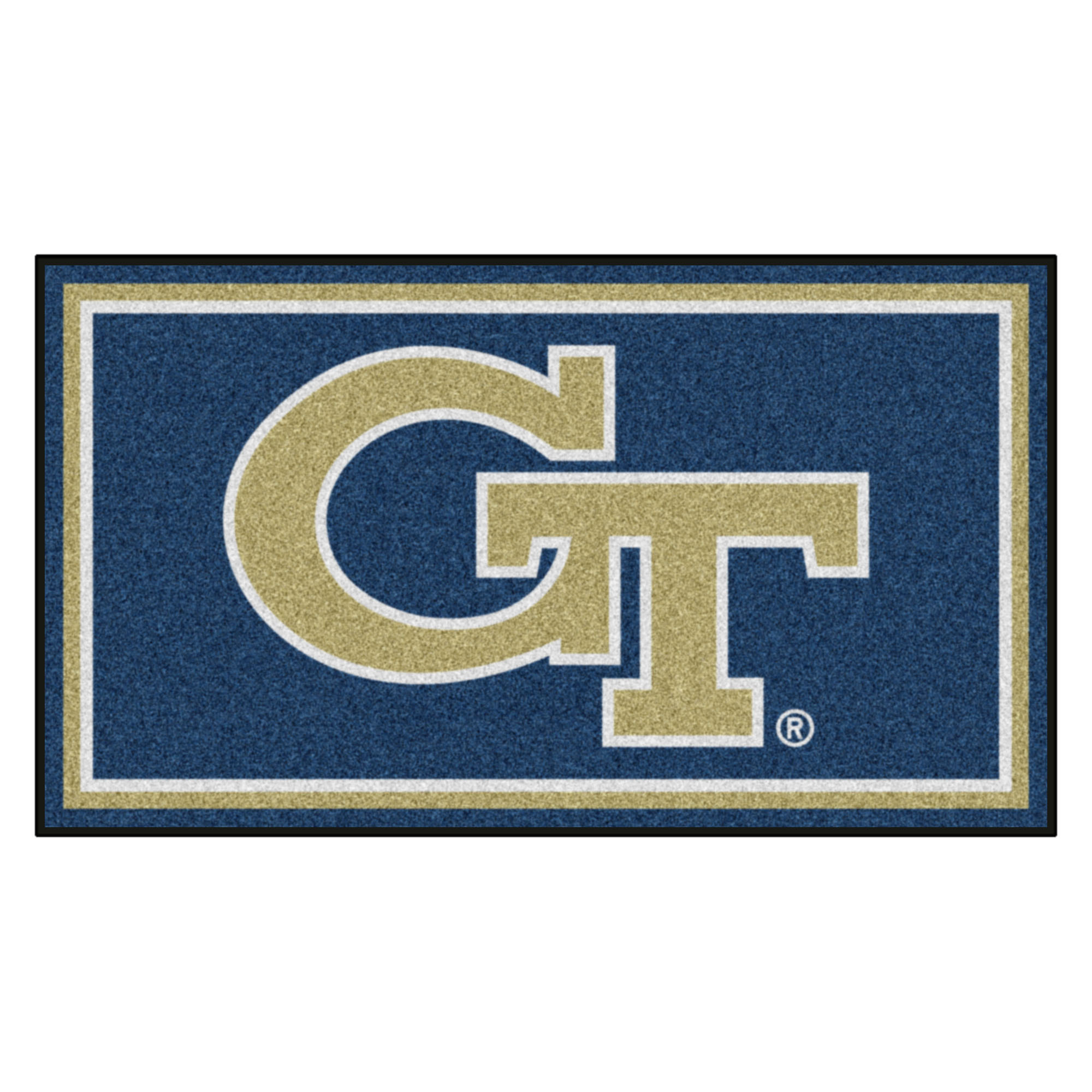 19743 3 X 5 Ft. Georgia Tech Yellow Jackets Plush Area Rug, Gold