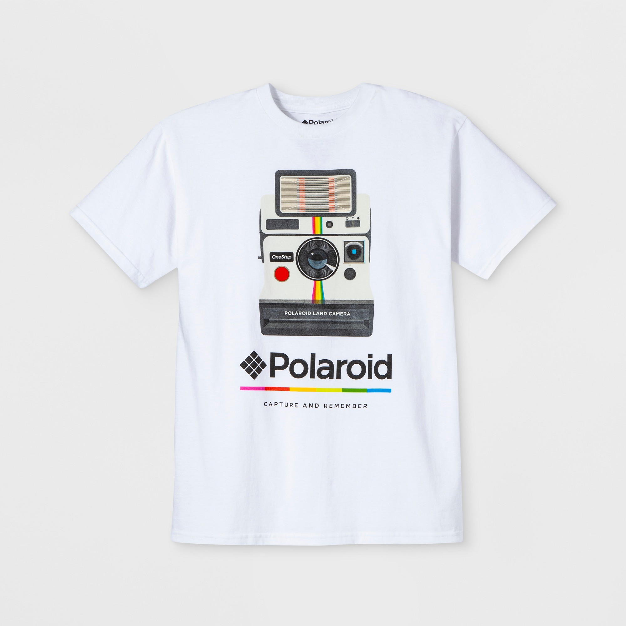 Men's Polaroid Short Sleeve Graphic T-Shirt - White L thumbnail