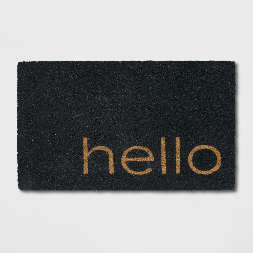 1'6"X2'6"/18"X30" Quote Doormat Black - Project 62