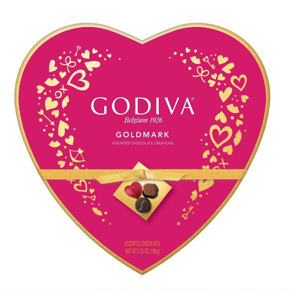Godiva Goldmark Heart Chocolate Candy, Assorted - 14 Ct