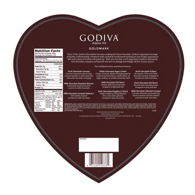 Godiva Goldmark Heart Chocolate Candy, Assorted - 14 Ct thumbnail