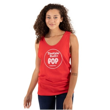Cherry-Flavored Tootsie Roll Pop Tank Top T Shirts Men Women Brisco Brands X