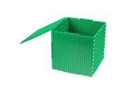 The Cube by Strictly Briks / 3D Building Brick & Storage Container Set Pat. Pending / Compatible with All Major Brands / 6 Square Plates / Double Side