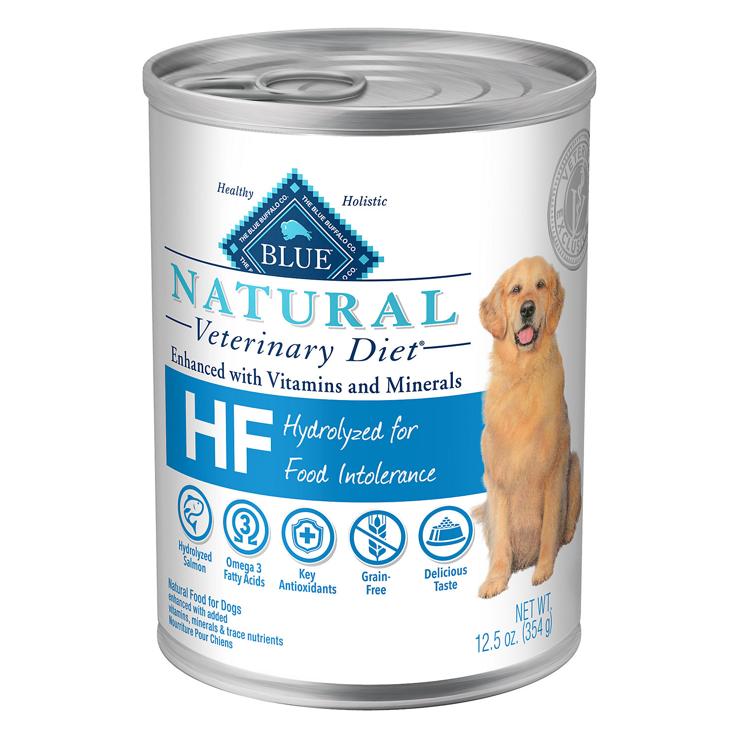 Blue Buffalo Natural Salmon Recipe Veterinary Diet Wet Dog Food, 12.5 Oz., Case of 12