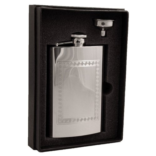 VSET34-1229 Theseus 8 Oz Stainless Steel Flask Gift Set