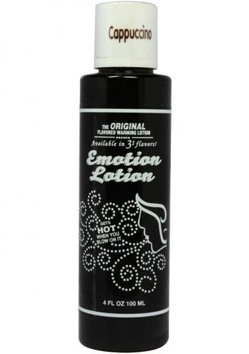 Emotion Lotion Flavored Water Based Warming Lotion Cappucino 4 Ounce-(Package of 2)