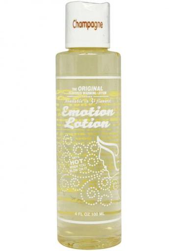 Emotion Lotion Flavored Water Based Warming Lotion Champagne 4 Ounce-(Package of 2)