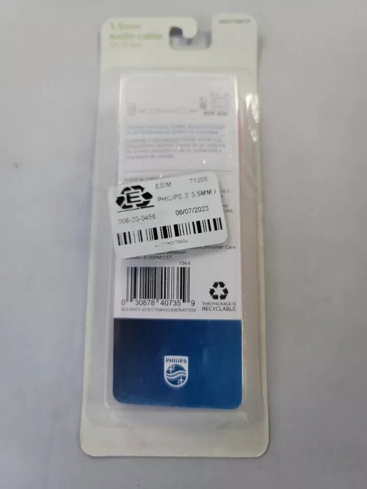 Philips 3.5mm Audio Cable 3ft - Pink