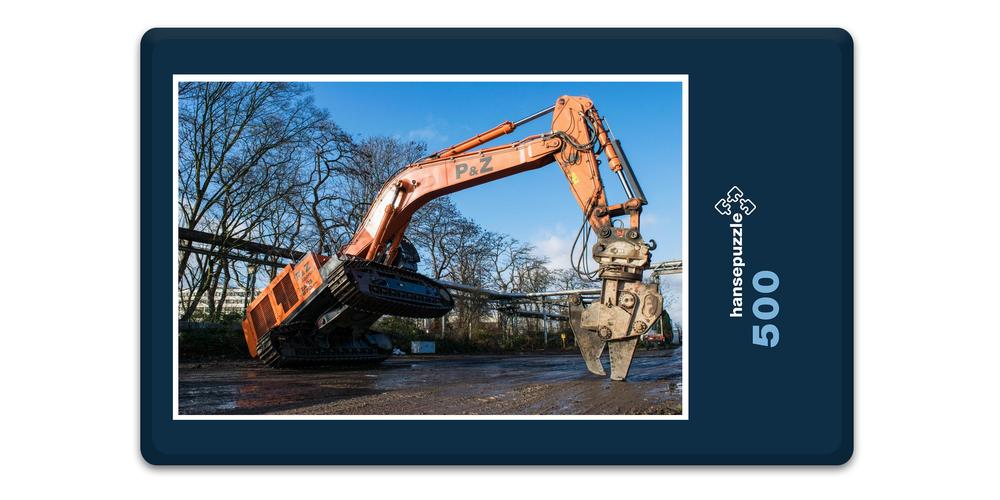 Hansepuzzle 42383 Fortbewegung - Bagger, 500 Teile