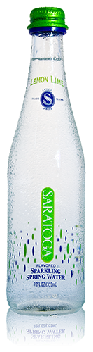 Saratoga Lemon Lime Sparkling Water, 4 X 12 Oz