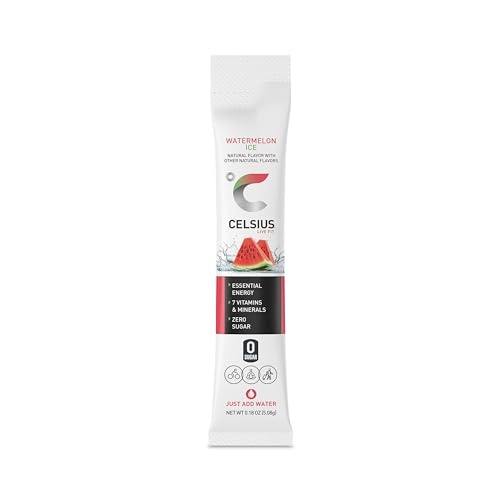 Celsius, Live Fit, Watermelon Ice, 14 on-the-Go-Packets, 0.18 Oz (5.08 G) Each thumbnail