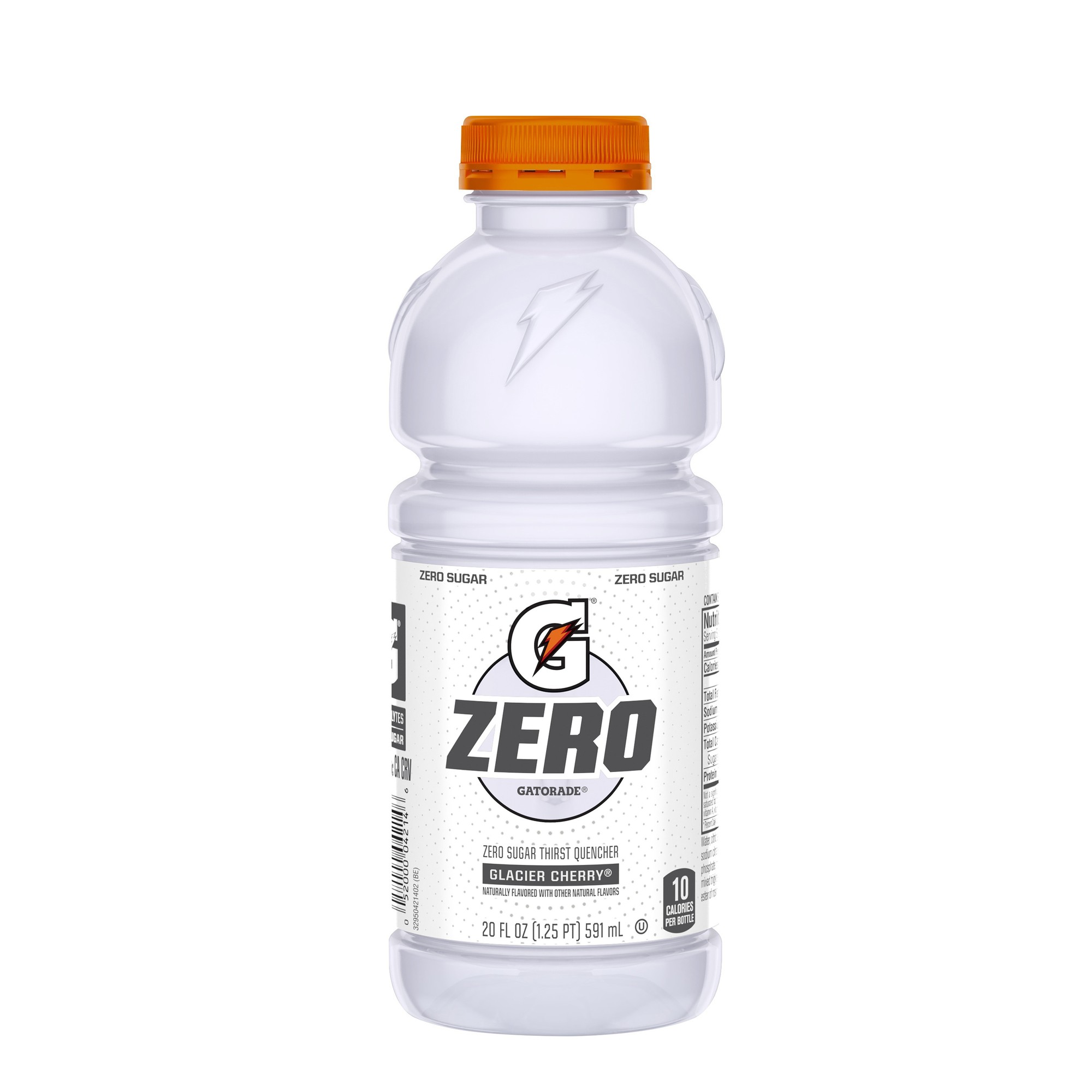 Gatorade G Zero Sugar Thirst Quencher Glacier Cherry Sports Drink  20 Fl Oz  12 Pack Bottles