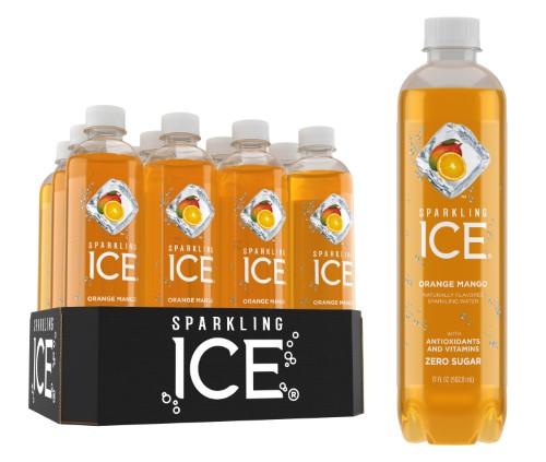 Sparkling Ice  Orange Mango Sparkling Water  Zero Sugar Flavored Water  with Vitamins and Antioxidants  Low Calorie Beverage  17 Fl Oz Bottles (Pack o