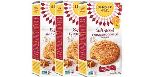 Simple Mills Soft Baked Cookies, Snickerdoodle, 6.2 Oz, 3 Count