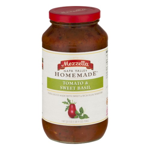 Mezzetta Napa Valley Bistro All Natural Pasta Sauce, Tomato Basil, 25 Oz