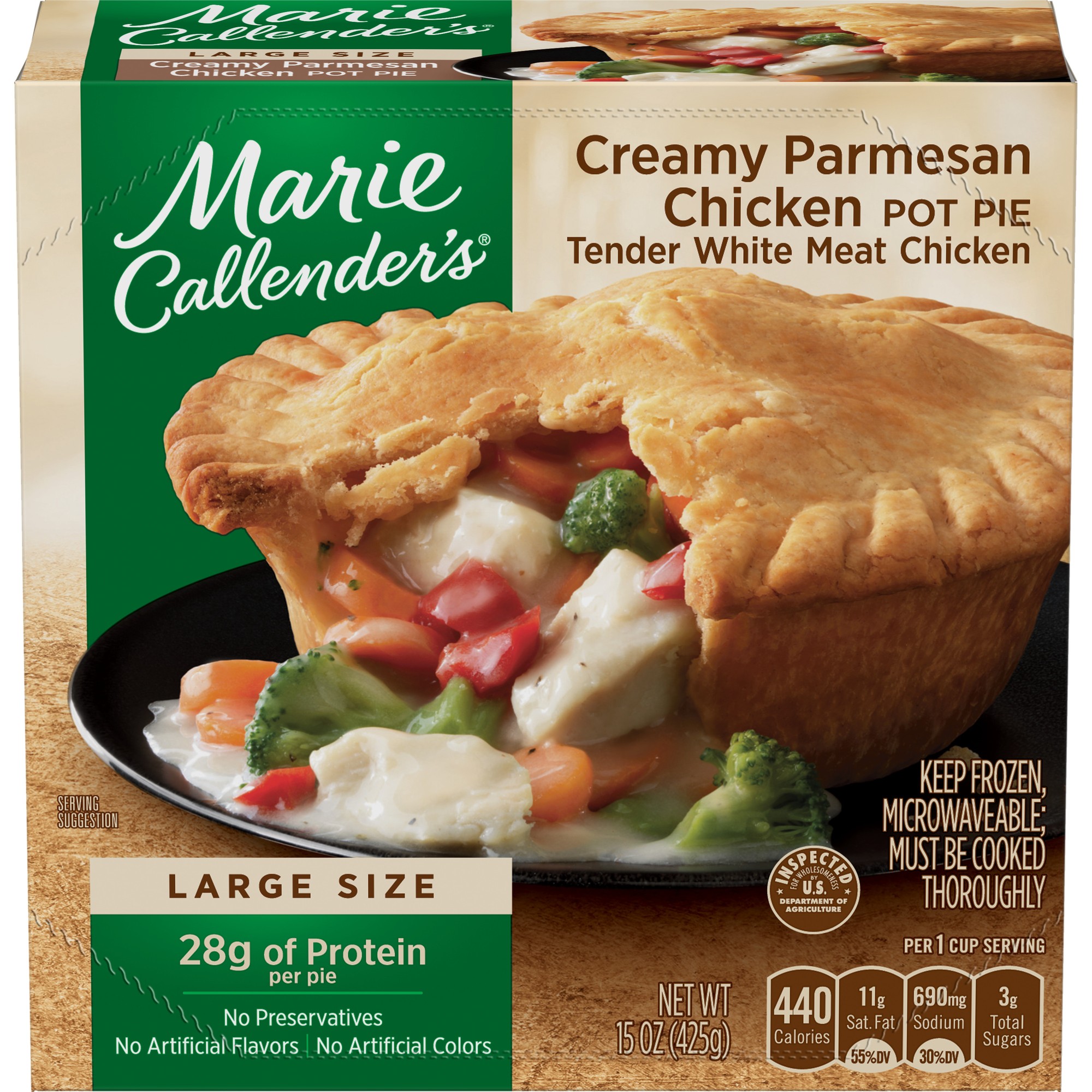 Creamy Parmesan Chicken Pot Pie