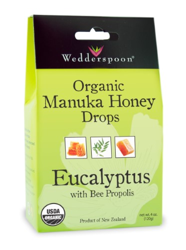 Wedderspoon Organic Manuka Honey Lozenges, Eucalyptus, 4 Oz