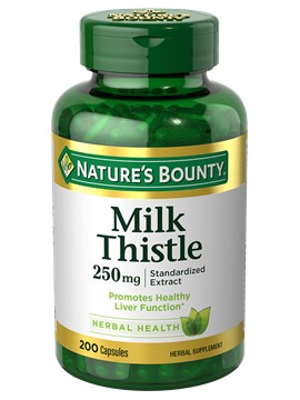 Nature's Bounty Milk Thistle Capsules 250 Mg, 200 Ct