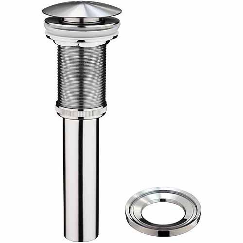 VIGO Bathroom Faucet Vessel Vanity Sink Pop up Drain Stopper Without Overflow and Mounting Ring  Brushed Nickel