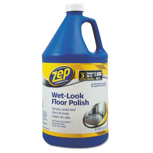 Zep Commercial Wet Look Floor Polish, 128 Oz