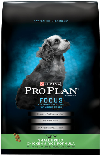 Purina Pro Plan FOCUS Small Breed Chicken & Rice Formula Dry Puppy Food - 6 Lb. Bag