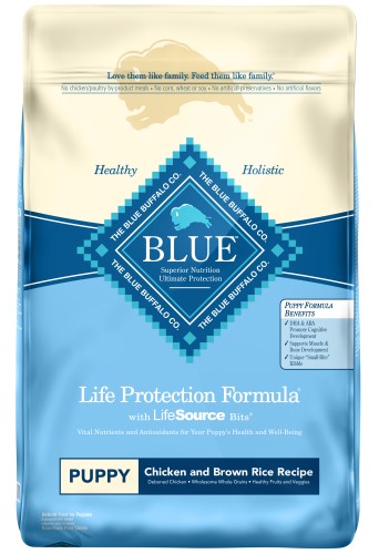 Blue Buffalo Life Protection Formula Natural Puppy Dry Dog Food, Chicken and Brown Rice, 15-lb