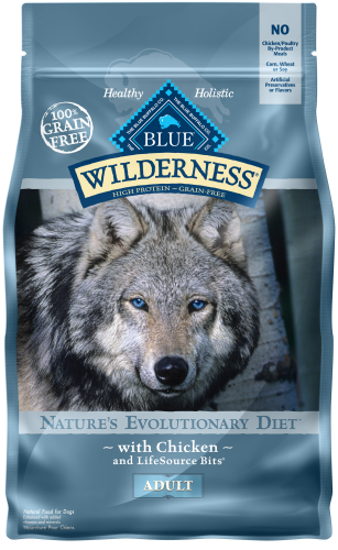 Blue Buffalo Wilderness High Protein Grain Free, Natural Adult Dry Dog Food, Chicken 4.5-lb