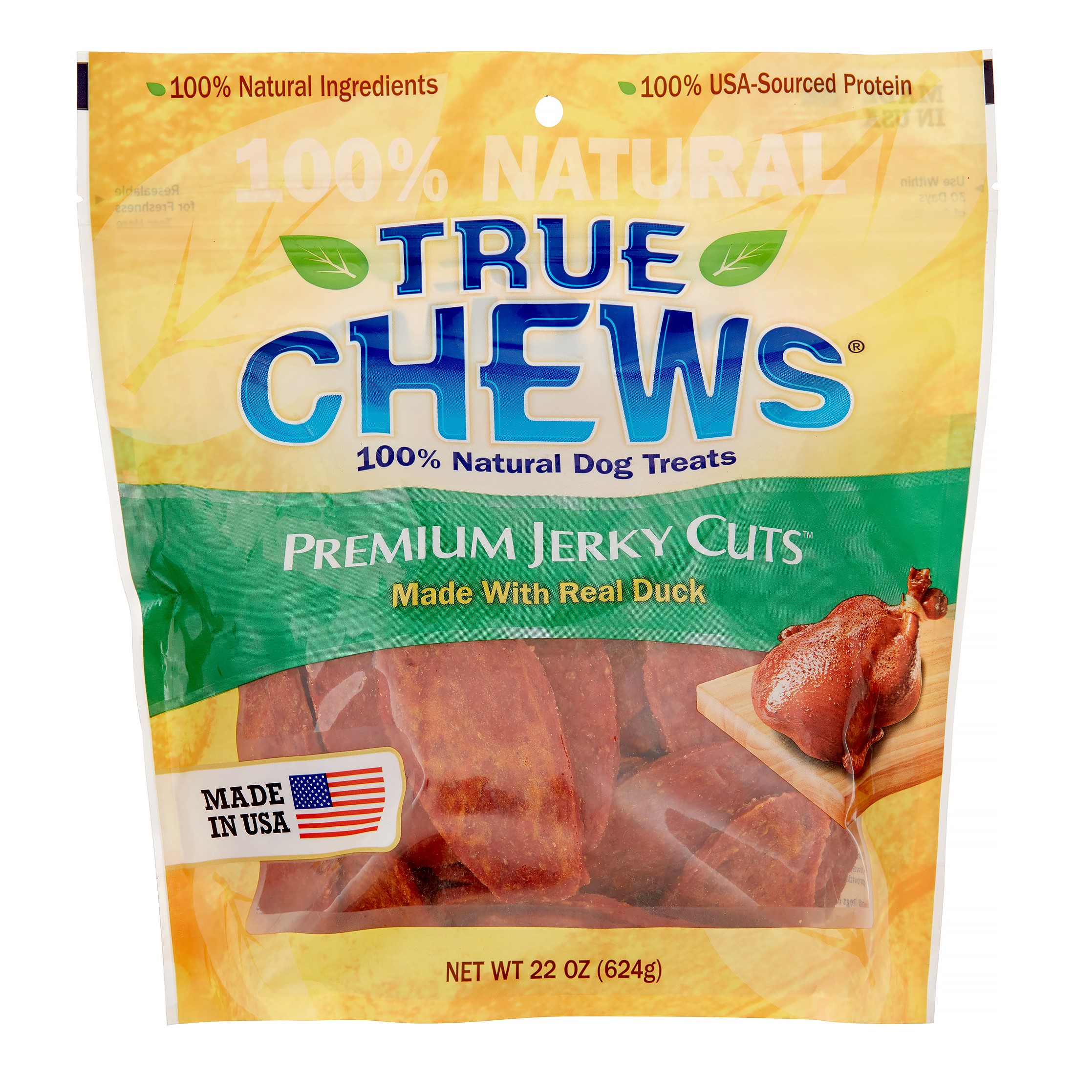 Blue Buffalo True Chews Natural Premium Duck Jerky Cuts Dog Treats, 22 Oz