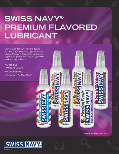 Swiss Navy Passion Fruit Flavored Lubricant, Water Based, 4 Oz