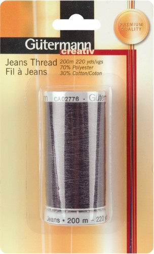 Gutermann 723800-4888 Jeans Thread 220 Yards-Indigo