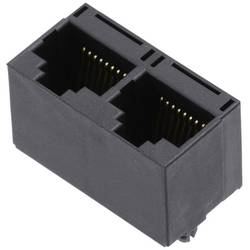 Encitech 3251-0008-12 RJ45 Plug 8P8C Black Connector Vertical Socket