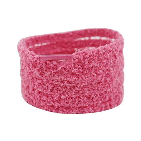 Weiou Laces 1 Pair Single-layer Solid Color Flat Type Plush Shoelaces 0.7cm 6 Colors Casual Woman Laces Stylish Shoulder Straps 3943-Pink 140cm