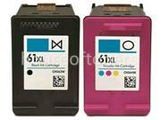 2PK for HP 61 XL Black Color Ink Fits HP Deskjet 2540 2541 2542 2543 2544 2545 2