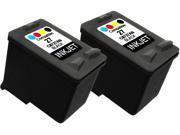 2PK Ink for HP 27 HP27 C8727AN Black Deskjet 3744 3847 3535 3745 3745v 3747 3840