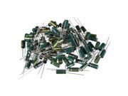 Aluminum Radial Electrolytic Capacitor Low ESR Green with 47uF 25V 105 Celsius Life 3000H 5 X 11 Mm High Ripple Current, Low Impedance 100pcs