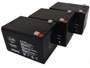 SPS Brand 12V 12Ah Replacement Battery (SG12120T2) for Exide PW 5105-700 (3 Pack)